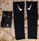 Nike Pro Dri Fit 3 0 Black Compression Football Arm Sleeves New Men S   M L   Xl
