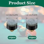 20 Pcs Billiard Pool Cue Tips  12 13 Mm Screw-on Pool Cue Tips Replacement Kit  
