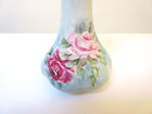 Antique Porcelain Hatpin Holder Hand-painted Roses Limoges