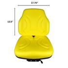 Yellow Suspension Tractor Seat For John Deere 5045e 5055e 5065e 5075e 