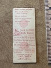 Vintage 1935 J p Coats Thread Bob Bunny Rabbit Spool Pet Non Sport Trade Card