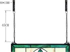 Stained Glass Window Panel Tiffany Style Hanging Decor Art Glass Jewel