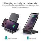 Us 15w Wireless Fast Charger Charging Stand Dock For Apple Iphone Samsung Galaxy