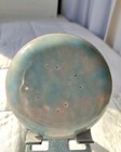 Vintage Handmade Enamel On Copper Shallow Plate bowl trinket Dish Blues