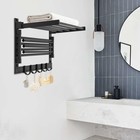 Towel Rack Towel Shelf With 7 Towel Bar   5 Hooks  Bathroom Wall Towel Holder Us