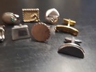 Lot Of 10 Individual Cuff Links Gold Tone Silver Tone Vintage Men s