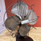 4 Blade Antique Vintage Oscillating Bakelite Base Cast Iron Table Desk Fan Works