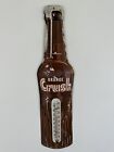 Vtg Original 1950s Orange Crush Thermometer Sign Rare Brown Bottle Soda Pop Work
