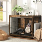 Heavy Duty Dog Crate Wooden Metal Kennel Pet House Sofa Table Furniture 3-usage