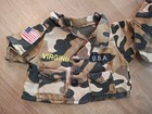 Doll   Bear Camouflage U s a  Virginia Jacket With Matching Hat - New