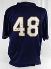 2008 Mahoning Valley Scrappers Matt Langwell  48 Game Used Signed Navy Jersey 1