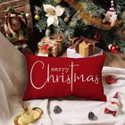 Christmas Pillow Covers Merry Christmas Throw Pillow Decorative Christmas Red Co