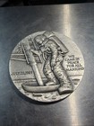 1969 Antique Apollo 11 Moon Landing 4 7 Ozt  Pure Silver Medallion Coin