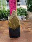 Vtg Hand Carved Folk Art Woman Shawl Figure Signed Sg Wooden Sculpture
