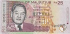 Mauritius 25 Rupees  2009  -politician old Building  P49d Unc