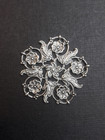 24604 - Floral Filigree Round Jewelry Finding Matte Silver Ox
