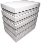 Made In The Usa Matte-white Kraft Cotton Filled Gift Boxes