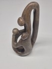 Heavy Hand Carved Soapstone 10    Sculpture Family Of Three Unity Art Decor 