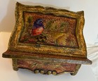 Vintage Wood Polychromed Gessoed Bible Stand