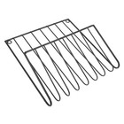  Magazine File Shelf Holder Metal Black Wall Mounted Newspaper Rack