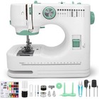 Dual Control Sewing Machine 12 Stitch Patterns Adjustable Speed Portable Kit New