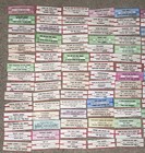 Large Lot Of 150 Original Jukebox 45 Record Title Strips  p32