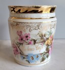 Antique Victorian Kohn s Cafe Coffee Mug Beautiful Floral Pattern With Gold Trim