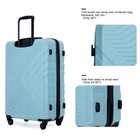 Th1065gre 3 Piece Luggage Set Hardshell Lightweight Suitcase  Green