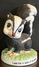Vintage 1970   s - 1980   s George Good Corporation Skunk Figurine 3  Tall