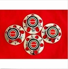 4pcs 1980-1996 After Market Ford F150 Bronco Chrome Wheel Hub Center Caps Red