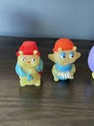 Vtg 80s Glo Friends Worm Cricket Grannybug Snail Spider Bug Puppet Figure Lot