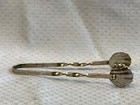 Vtg Sterling Silver Sugar Cube Tongs 7 9g Kitchen Utensil Scallop Spoons