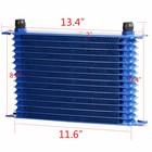 15 Row Fit For Universal Engine Transmission Oil Cooler 7  Fixed Cooling Fan Kit