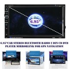 6 95 car Stereo Bt Radio 2 Din Cd Dvd Player Mirrorlink Gps Navigation Usb tf fm