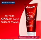 Colgate Optic White Stain Fighter Teeth Whitening Toothpaste  Anticavity Fluorid