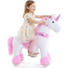 Ponycycle Pink Unicorn Ride On Toy For Kids 3-4 No Battery Ux302 Used