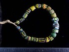 A Short Strand Of Antique Venetian Trade Beads In Green Vb_0508