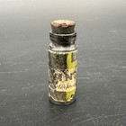 Vintage Glass Ink Bottle Rubber Cork Stopper Miniature Office Decor Mini As Is