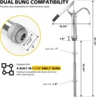 Barrel Drum Pump Metal Lever Action 11oz Per Pump 15-55 Gallons 51047