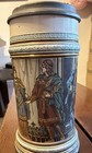 German Lidded Beer Stein Medieval Scene 3l Ceramic Multicolor Breweriana