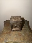 Vintage Rare Safe Deposit Cast Iron Coin Bank