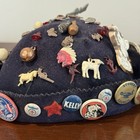 1940s Memory Charm Hat Merrimac Hat Corp Wwii Era Loaded Pins Celluloid Rare