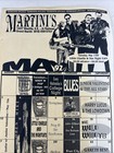 Johnny Dollar Signed 8 5x14 Paper Promo Calendar May 1992 Flyer Martini s Lounge