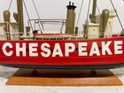 Chesapeake 20  L X 16  H Large Wood Model Ship Boat Heavy 1 40 Scale  Vintage