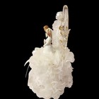Lomey Wedding Cake Topper Bride Groom Heart Arch Doves Lace Tulle 8    Usa