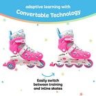 Inline Training Skate Combo Set - Pink purple  Girls - Small Sizes J10-j13