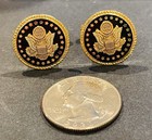 Pair Senate Democrat Black - House Of Representatives - Congress - Cufflinks