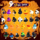Halloween Ducks For Jeeps - 36pcs Bulk Halloween Rubber Ducks Set For Ducking   