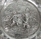 Circa 19th Century German 800 Fine Silver Delightful Reticulted 6  Candy Dish
