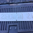Vintage Second St Metal Street Sign Embossed Antique City Road Traffic Gas Pump